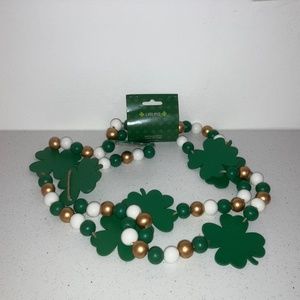 St Patrick’s Day wood Garland NWT